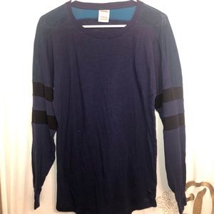 VICTORIA’S SECRET PINK Blue Oversized Long Sleeve